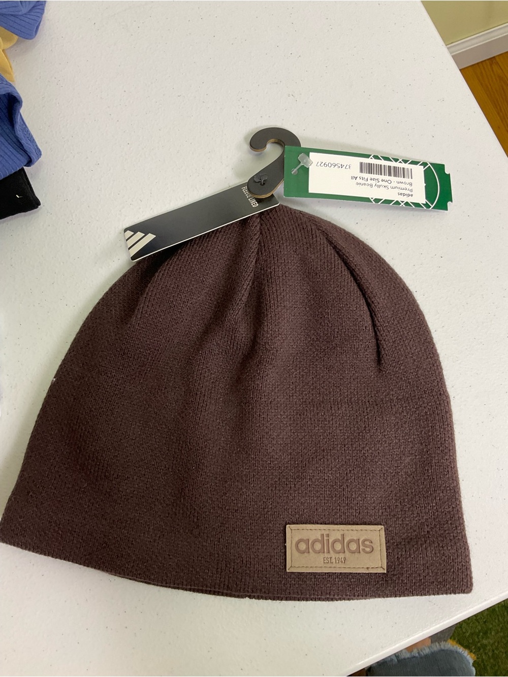 adidas Men's Premium Skully Beanie - Shadow Brown